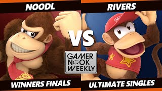 GNW 4 Winners Finals  Rivers Diddy Kong Vs Noodl Donkey Kong Smash Ultimate  SSBU [upl. by Anelav596]