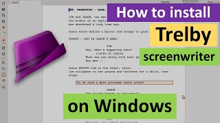 How to install Trelby screenwriter on Windows [upl. by Mumford]