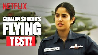 Janhvi Kapoor Takes the DO OR DIE Flying Test in GunjanSaxena  Netflix India [upl. by Aggappora]