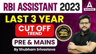 RBI Assistant Cut Off 2022  RBI Assistant Last 3 Year Cut Off Trend Pre amp Mains [upl. by Sabian]