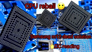 samsung m12 a12 f12 dead solution cpu reball [upl. by Jemy29]