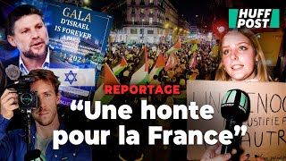 À Paris le « gala de la honte » pour Israël mobilise des milliers de contremanifestants [upl. by Kalb]