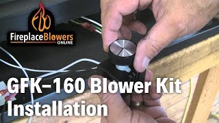 GFK160 Fireplace Blower Fan Kit Installation [upl. by Hiltner]