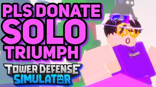 How to solo Pls Donate x Tower Defense Simulator Event [upl. by Chew]