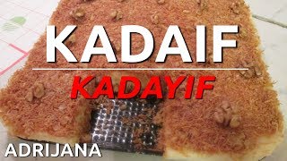 KADAIF kremasti kolač  KADAYIF je turska poslastica [upl. by Oiziruam346]