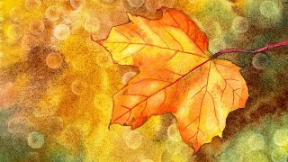 Watercolor Bokeh Leaf Tutorial [upl. by Aivyls]