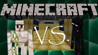 EISENGOLEM VS ENDERMAN  Minecraft Eisengolem vs Monster • 05 [upl. by Enomar]