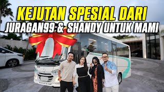 KEJUTAN SPESIAL DARI JURAGAN99 SHANDY UNTUK MAMI BUS SUPER MEWAH [upl. by Danzig113]