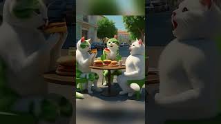 Crazy Cats Eating Burgers [upl. by Ayhdiv]