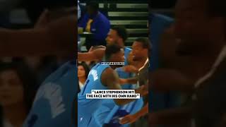 When Lance Stephenson hit his face with his own hand nba basketballplayer lancestephenson [upl. by Atinrahc810]