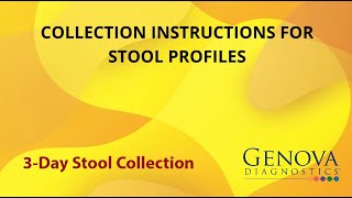 Genova Diagnostic 3Day Stool Collection [upl. by Benkley]