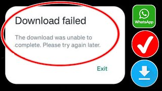 Comment résoudre le problème déchec de téléchargement de Whatsapp [upl. by Alrick]