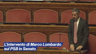 Lintervento di Marco Lombardo sul Piano Strutturale di Bilancio in Senato [upl. by Merrel]