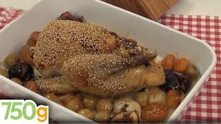 Recette de Pintade rôtie au miel  750g [upl. by Eifos813]