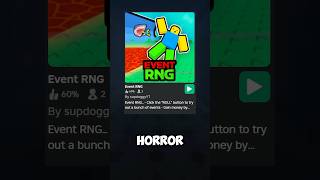 This Roblox quotRNGquot Game is Actually a HORROR GAME bwooboo roblox robloxhorror robloxedit [upl. by Priebe551]