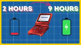 GBA SP Simple Battery Life Mod [upl. by Berky490]