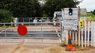 Westley Bottom Road Level Crossing Cambridgeshire [upl. by Ninerb]