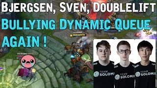 Bjergsen Sven Doublelift Bullying Dynamic Queue Again  ft Hauntzer Sneaky Turtle [upl. by Aihsemat]