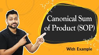 Canonical Sum of Product SOP with example [upl. by Yllet124]