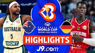 Australia 🇦🇺 vs Germany 🇩🇪  J9 Highlights  FIBA Basketball World Cup 2023 [upl. by Haon]