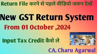 How to file GST return from 1 October 2024 New invoice management system Input Tax Credit [upl. by Copp915]