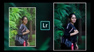 How to Edit MOODY GREEN  Lightroom Mobile Tutorial [upl. by Akirdnwahs]