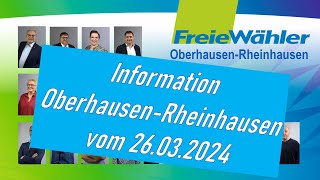 Kindergarten Adlerstraße 60B  die Freien Wähler OberhausenRheinhausen informieren 26032024 [upl. by Goldsmith69]