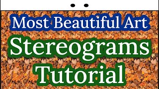 How To See Stereograms Tutorial Parallel Vision [upl. by Adnuhsed]