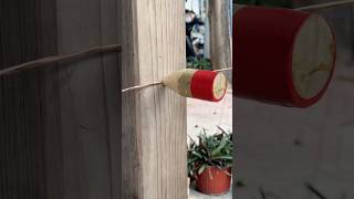 Technique of fixing pipes with wooden pegs short [upl. by Ahsieket]