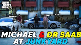 DR SAAB BOUGHT TWO CARS FROM JUNKYARD  MICHAEL IS UNHAPPY  GTA 5  Real Life Mods 553  URDU [upl. by Lach]