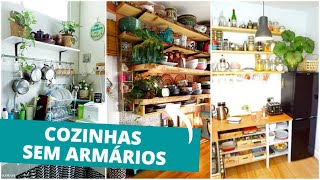 Dicas de prateleiras na cozinha Prateleiras na cozinha sem Armários [upl. by Zetniuq]