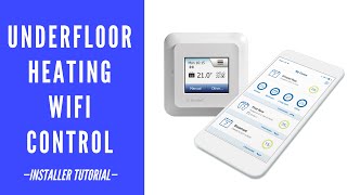 Heat Mat Underfloor Heating Smart Thermostat Installation [upl. by Tenrag252]