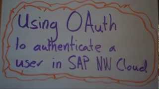 OAuth authentication of an SAP NetWeaver application [upl. by Enyrat]