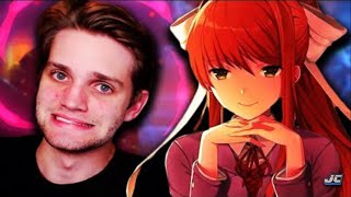 JCBackfire Plays Doki Doki Literature Club Act 1 Playthrough [upl. by Yema]