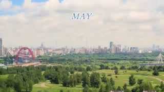 Moscow One year timelapse [upl. by Revned]