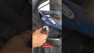 how to easily lock a motorbike steering wheel [upl. by Uwton922]