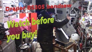 Draper BS305 woodworking bandsaw everything wrong with it and making a stand [upl. by Noiz]