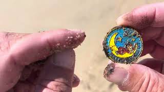 Beach metal detecting 2 beaches in California [upl. by Nomra64]