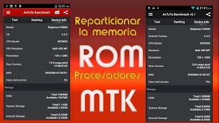 Reparticionar Memoria Rom en los Procesadores MTK [upl. by Sansen]