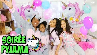 SOIREE PYJAMA LICORNE ENTRE FILLES avec Médina et Kim AMBIANCE DE FOLIE [upl. by Cheadle1]