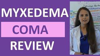 Myxedema Coma Nursing Pathophysiology NCLEX Hypothyroidism [upl. by Reginauld]