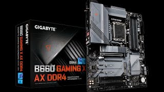 GIGABYTE B660 GAMING X AX DDR4 Motherboard Unboxing and Overview [upl. by Noryk]