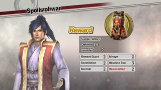 Samurai Warriors 3 Murasame Castle  Obtaining Suzaku Armor [upl. by Coplin]