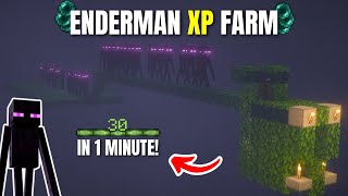 Minecraft EASIEST No ENDERMITE Enderman Xp Farm 121 Tutorial [upl. by Yhtnomit]