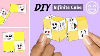 How To Make A Infinite Cube  Easy Tutorial For Beginners  Diy  Fidget Toy [upl. by Huskamp]