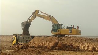 450 komatsu excavator loading दे रहा है 460 Volvo को ♥️♥️🙏🙏✅ [upl. by Einnoc]