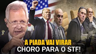 MINISTROS DO STF FAZ PIADA COM A VITÓRIA DE TRUMP E O DESESPERO FICA ESCANCARADO PARA O MUNDO [upl. by Lilybel]