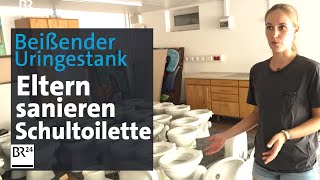 Marode Lehranstalten Eltern renovieren die Schultoilette  Abendschau  BR24 [upl. by Manno]