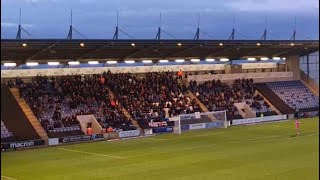 Stockport County fans at Colchester United 9424 [upl. by Dorkus]