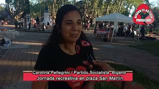 CAROLINA PELLEGRINI JORNADA RECREATIVA EN BIGAND PARTIDO SOCIALISTA [upl. by Amsden]